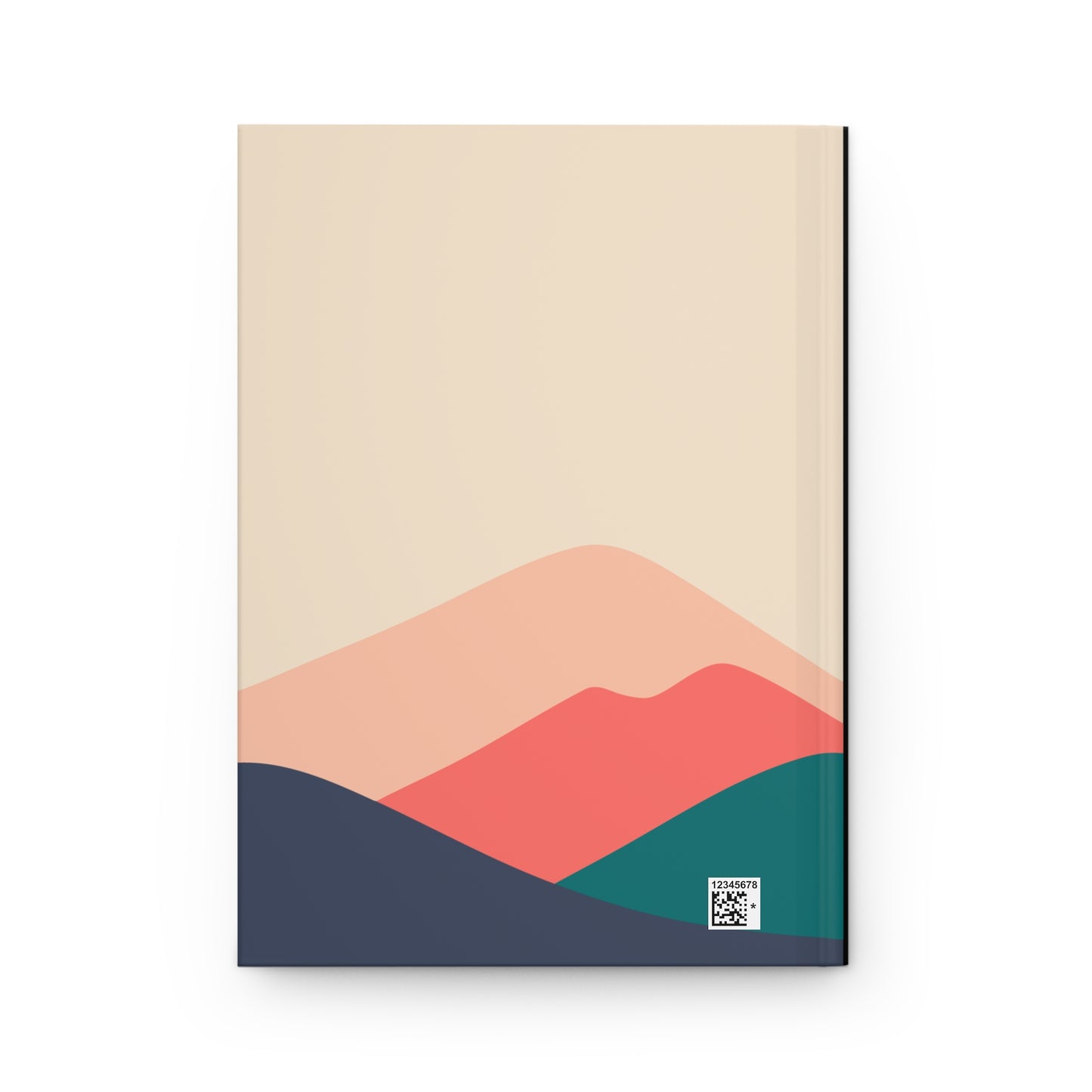 Cuaderno minimalista de tapa dura con temática de montaña, diario de viaje ideal para entusiastas, escritores y artistas