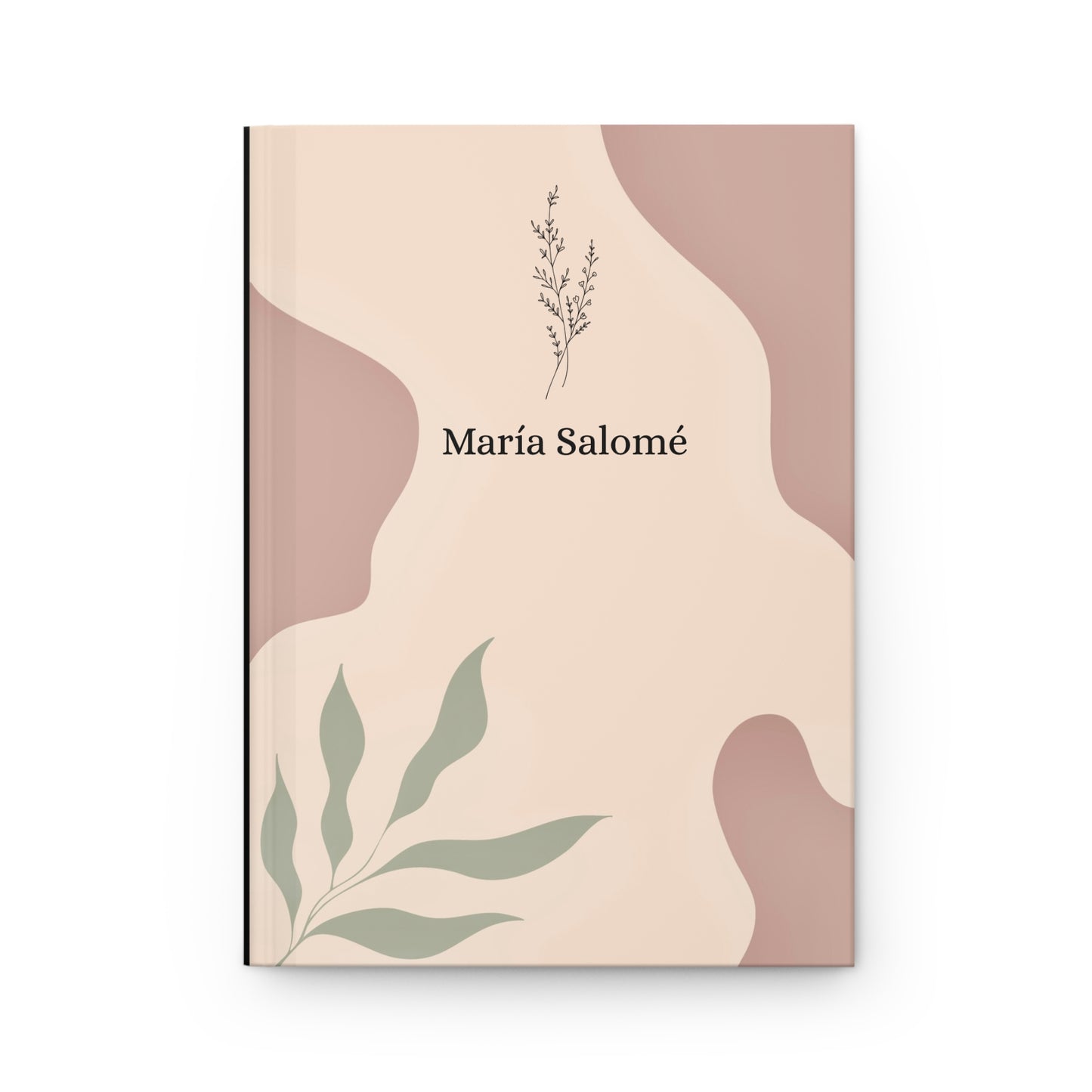 Libreta minimalista de tapa dura personalizada con temática de flores, diario de viaje ideal para entusiastas, escritores y artistas
