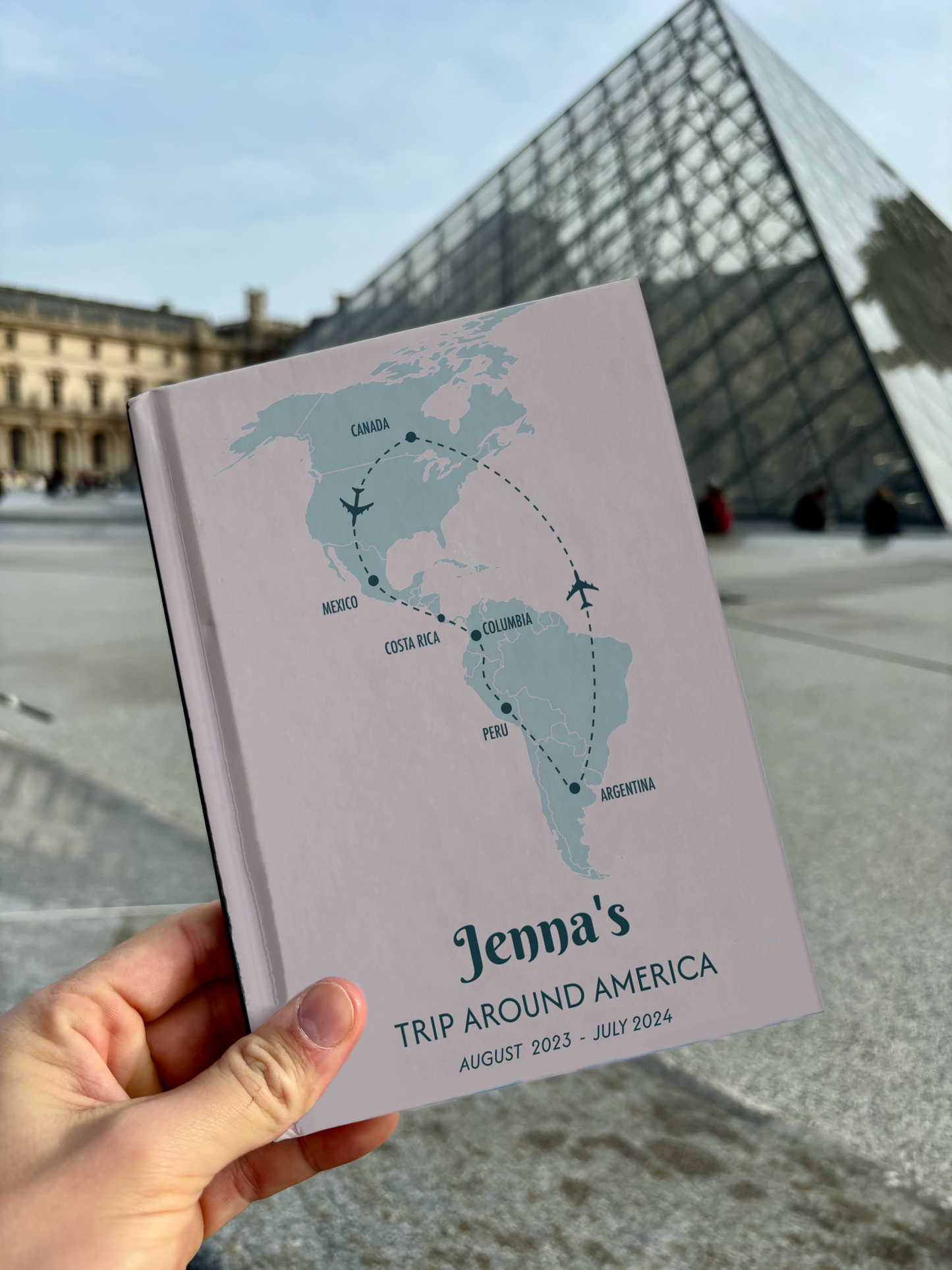 Custom Map America Personalized Travel Journal