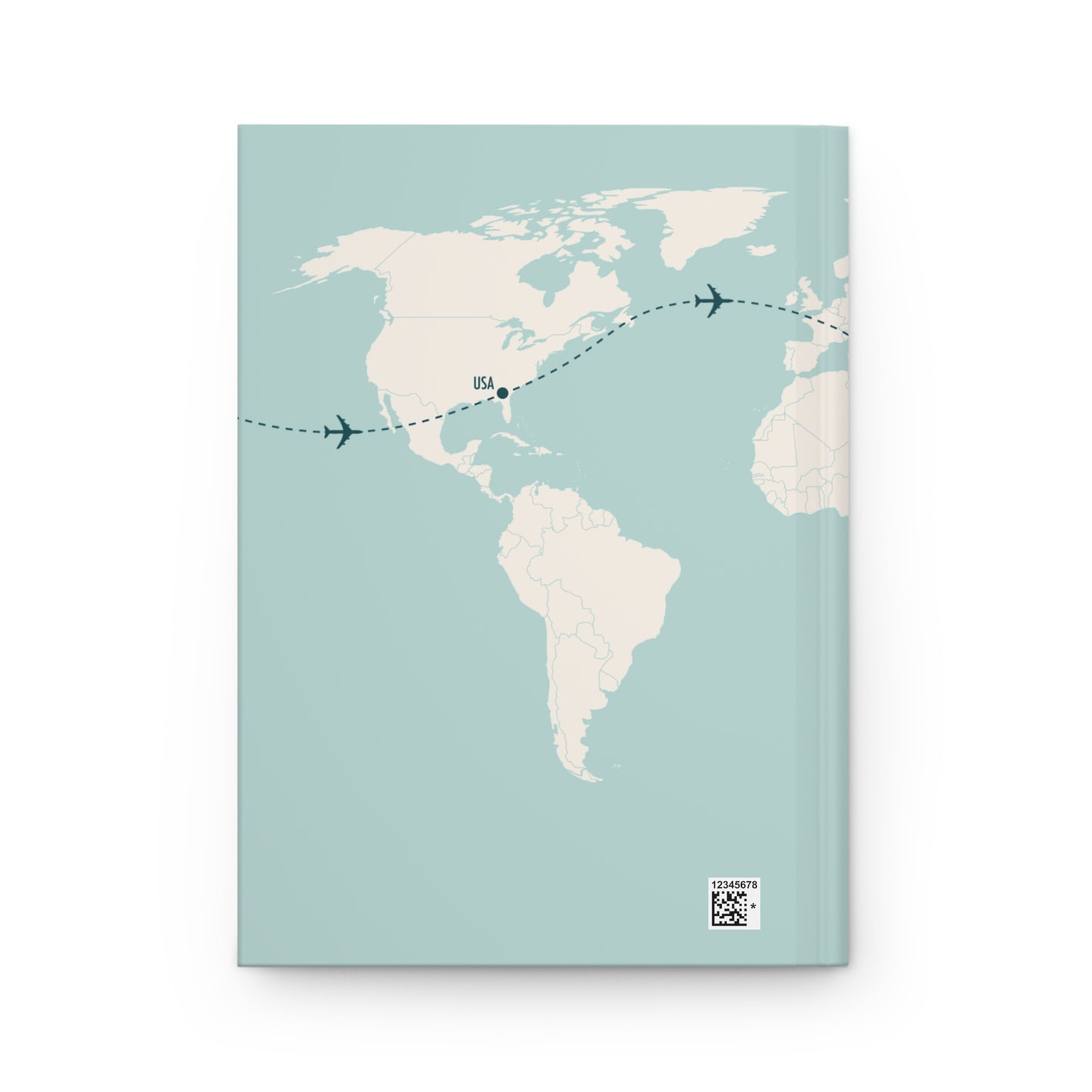 Custom Map World Personalized Travel Journal