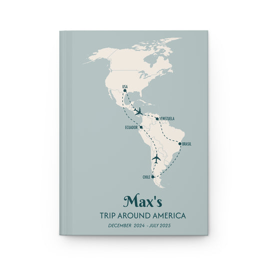 Custom Map America Personalized Travel Journal