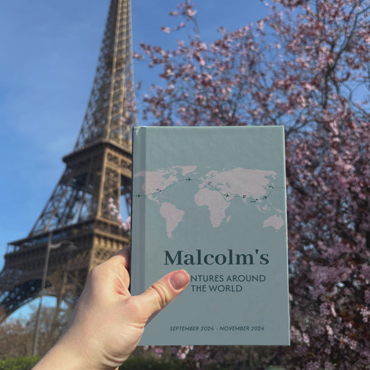 Custom Map World Cover Personalized Travel Journal